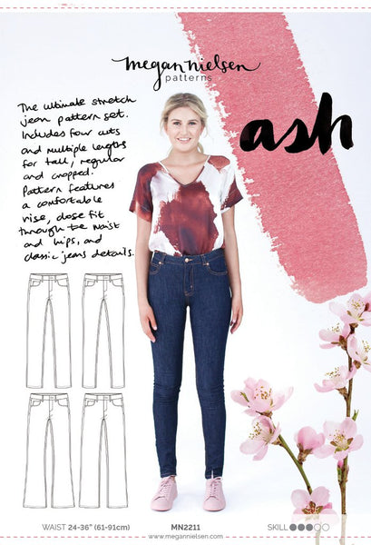 Ash Jeans Sewing Pattern by Megan Nielsen