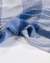 Denim Blue Tablecloth Check Linen