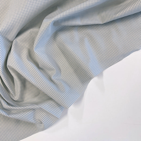 Sage Microcheck Cotton Gingham