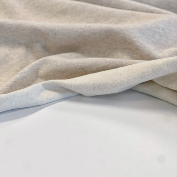Oatmeal Cotton Poly Mix Fleece
