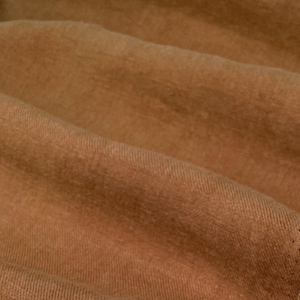 Remnant - Caramel Heavyweight Linen Twill - 0.77 yd