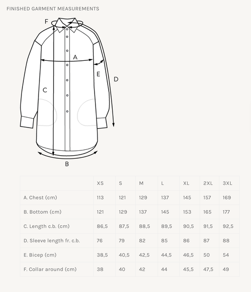 Oversized Shirt Sewing Pattern from The Assembly Line