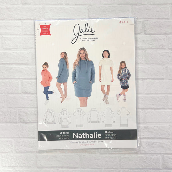 Nathalie Wrap Funnel Sweatshirt Sewing Pattern by Jalie Patterns