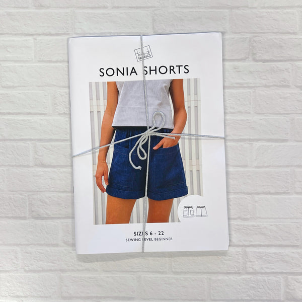 Sonia Shorts Sewing Pattern by Tessuti Fabrics