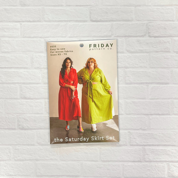 Saturday Skirt Set Sewing Pattern by Friday Pattern Company