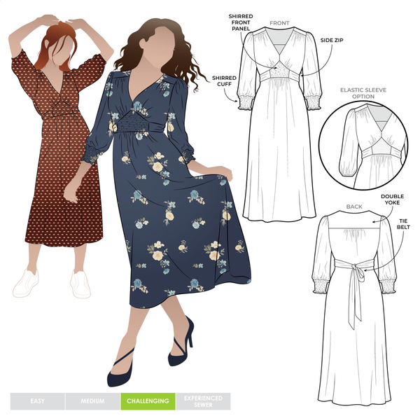 Philomena Dress Sewing Pattern by Style Arc