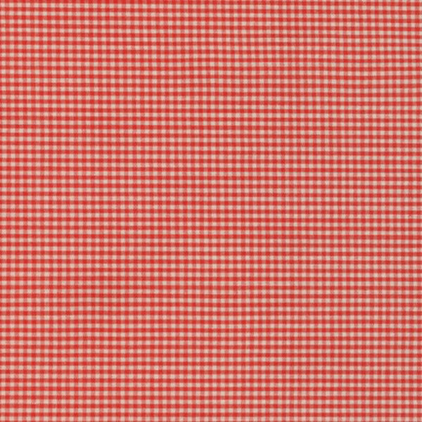 Remnant - Terracotta Gingham Cotton - 0.49 yd