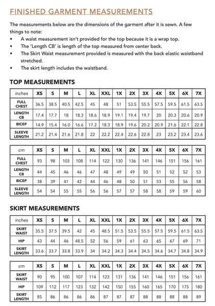 Saturday Skirt Set Sewing Pattern by Friday Pattern Company