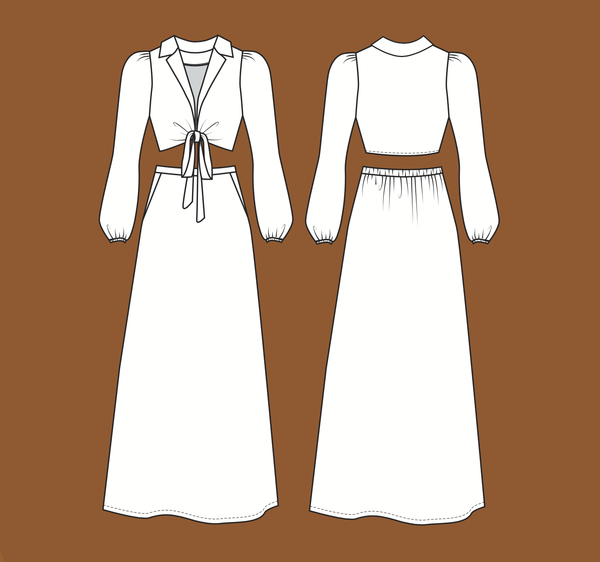 Saturday Skirt Set Sewing Pattern by Friday Pattern Company