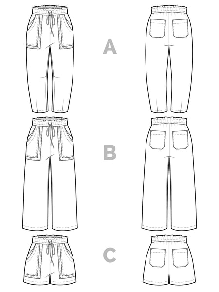 Sepia Pants Sewing Pattern by Closet Core Patterns