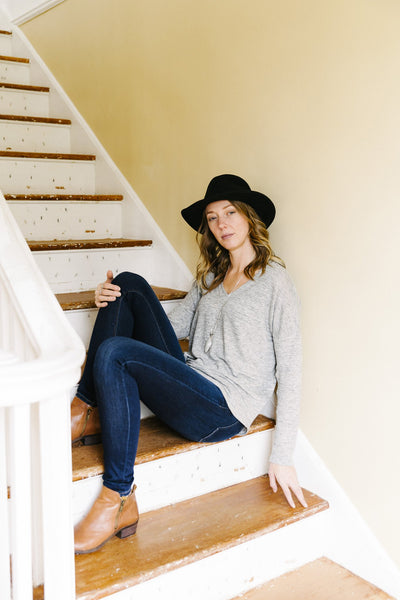 Tabor V-Neck Sewing Pattern by Sew House Seven