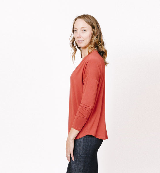 Tabor V-Neck Sewing Pattern by Sew House Seven