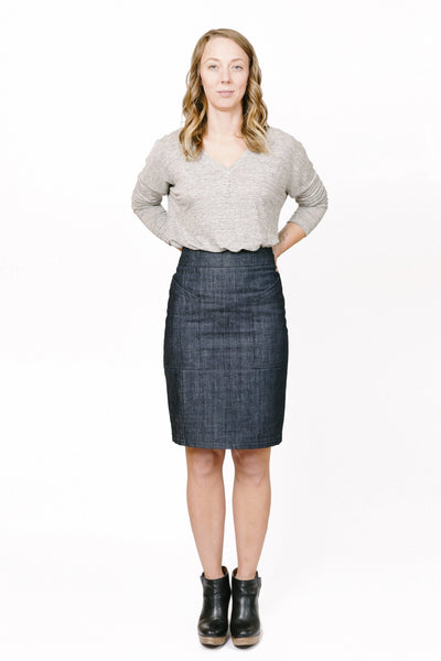 Tabor V-Neck Sewing Pattern by Sew House Seven
