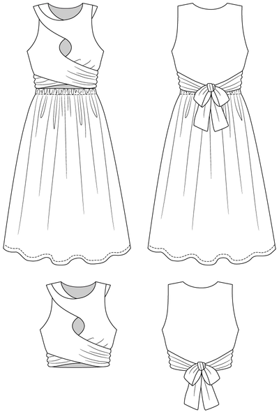 Sisko Dress & Top Sewing Pattern by Named Clothing