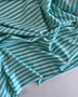 Aqua Stripe Cotton Spandex Jersey - Needle Sharp