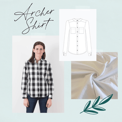 Archer Button Up Sewing Kit - Needle Sharp