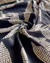 Remnant - Black and White Kaola Ecovero Twill - 0.5  yd
