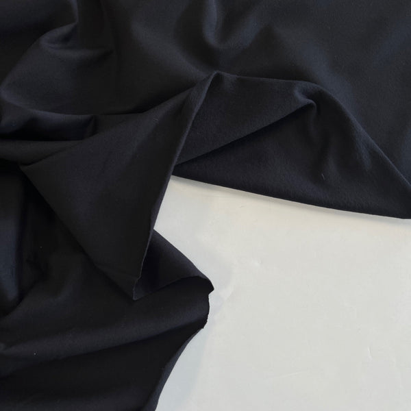 Black Bamboo Cotton Fleece - Needle Sharp