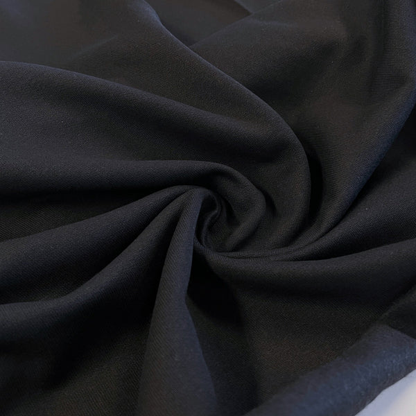 Black Cotton Poly Sweatshirt Fleece - Needle Sharp