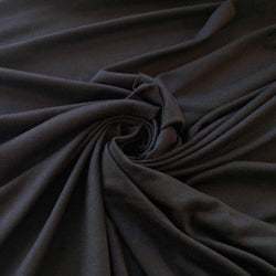 Remnant - Black Double Brushed Poly - 0.93  yd