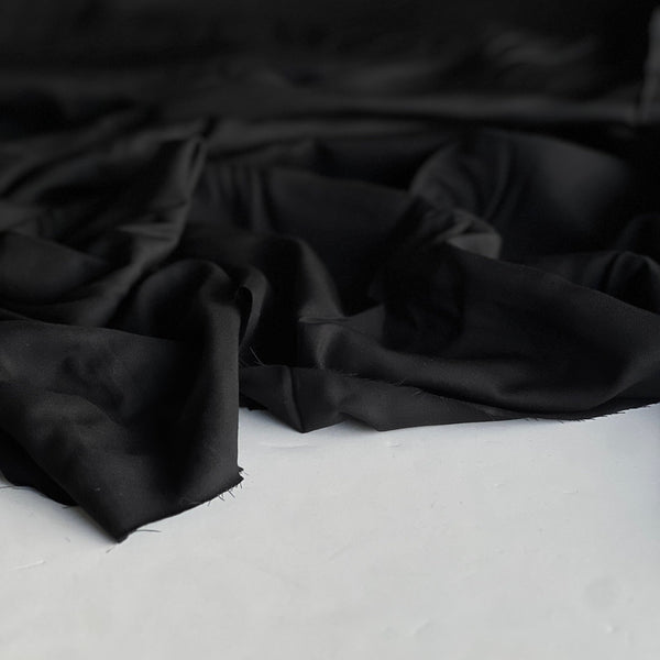 Black Rayon Poplin - Needle Sharp