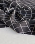 Black Windowpane Essex Linen - Needle Sharp