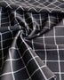 Black Windowpane Essex Linen - Needle Sharp