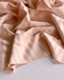 Remnant - Blush Pink Tone Stripe Viscose - 0.51  yd