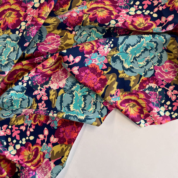 Boho Roses Floral Jersey - Needle Sharp