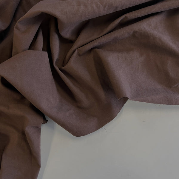 Cacao Brown Cotton Hemp Slub - Needle Sharp
