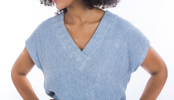 Tabor V-Neck Sewing Pattern by Sew House Seven