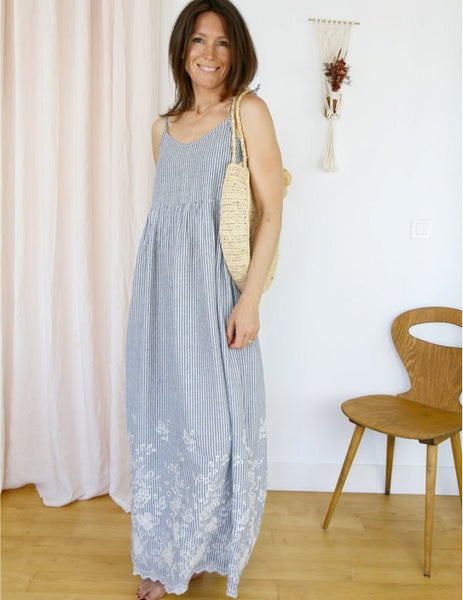 Crepuscule Dress: 70s Jungle Cotton Lawn - Needle Sharp