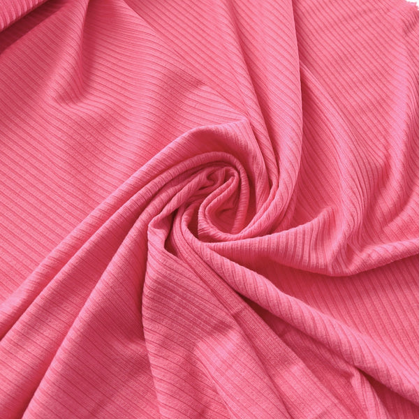 Remnant - Desert Rose Rib Knit - 0.61  yd