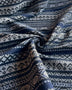 Remnant - Gray Scandinavian Stripe Wool Coating - 1.18  yd