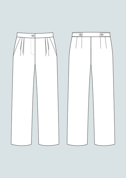 High Waisted Trousers Sewing Pattern by The Assembly Line