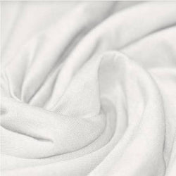 Remnant - White Laguna Jersey - 1.9 yd