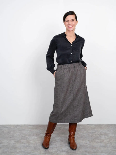 A Line Midi Skirt Sewing Pattern by The Assembly Line