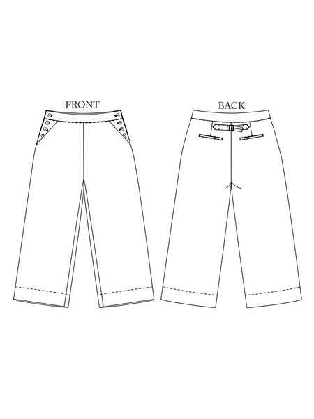 Quinn Trousers Sewing Pattern by Merchant & Mills