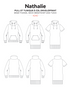 Nathalie Wrap Funnel Sweatshirt Sewing Pattern by Jalie Patterns