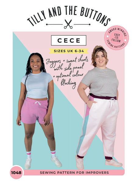 Cece Joggers Sewing Pattern by Tilly and the Buttons
