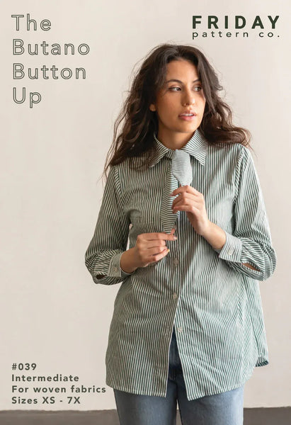 Butano Button Up Sewing Pattern by Friday Pattern Company