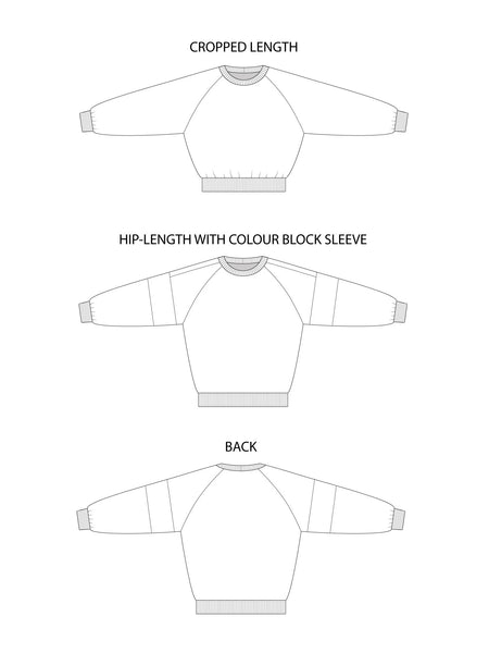 Drew Sweatshirt Sewing Pattern by Tilly and the Buttons