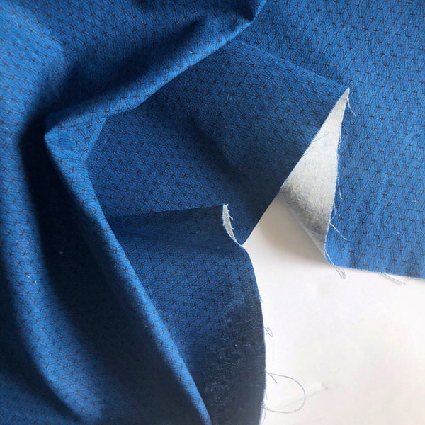 Remnant - Indigo MishMesh Canvas - 0.57  yd