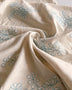 Remnant - Ivory Embroidered Linen Viscose Poplin - 0.52  yd