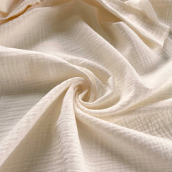 Remnant - Ivory Organic Cotton Double Gauze - 0.94  yd