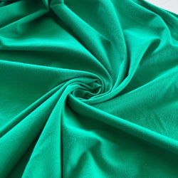 Remnant - Kelly Green Cotton Spandex Jersey - 0.99  yd