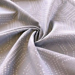 Remnant - Light Gray Hexagonal Jacquard Cotton - 0.78  yd