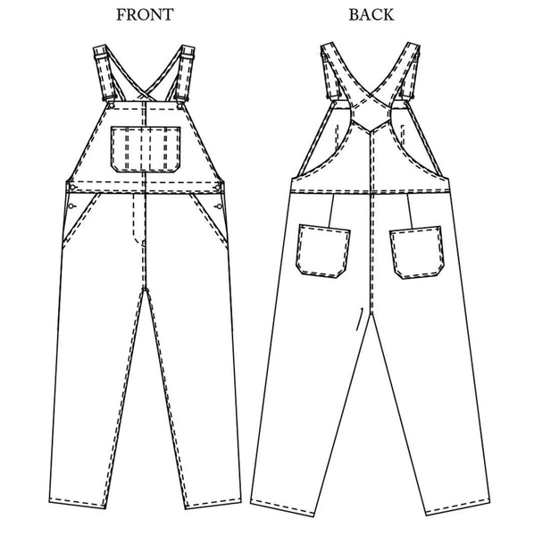Harlene Overalls (Plus Size) Sewing Pattern by Merchant & Mills