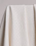 Remnant - Tile Weave Ivory Linen Viscose Blend - 0.51  yd
