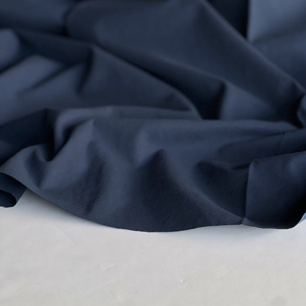 Navy Heavyweight Cotton Broadcloth - Needle Sharp